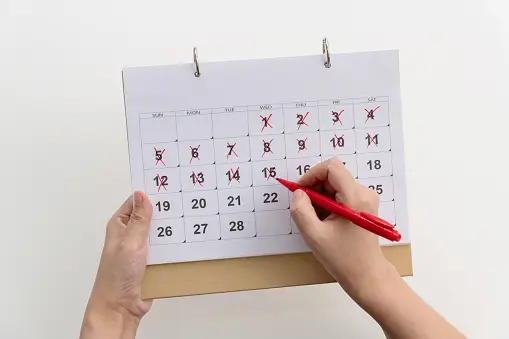 The 6 best days to conceive: Calendar method